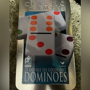 Classic Games 28 double six color dot dominoes by cardinal8+ 2-4players
